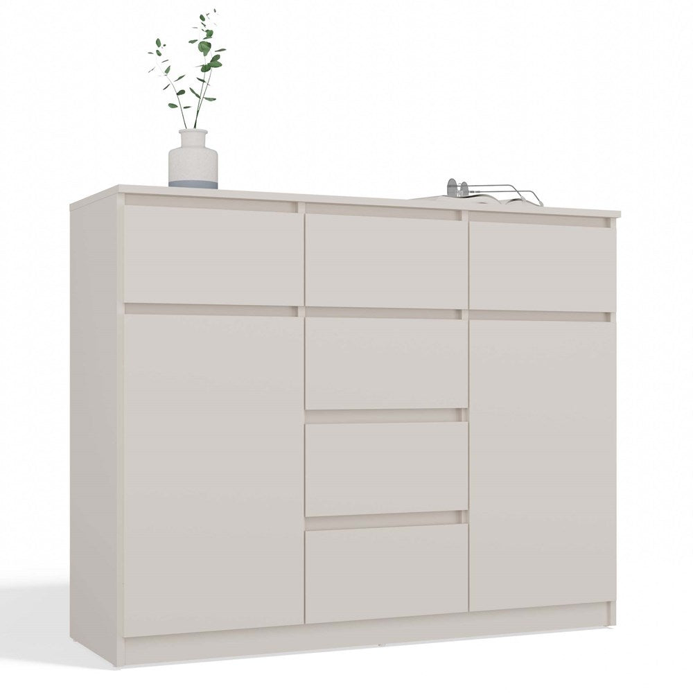 MALWA - Commode 6 tiroirs et 2 portes
