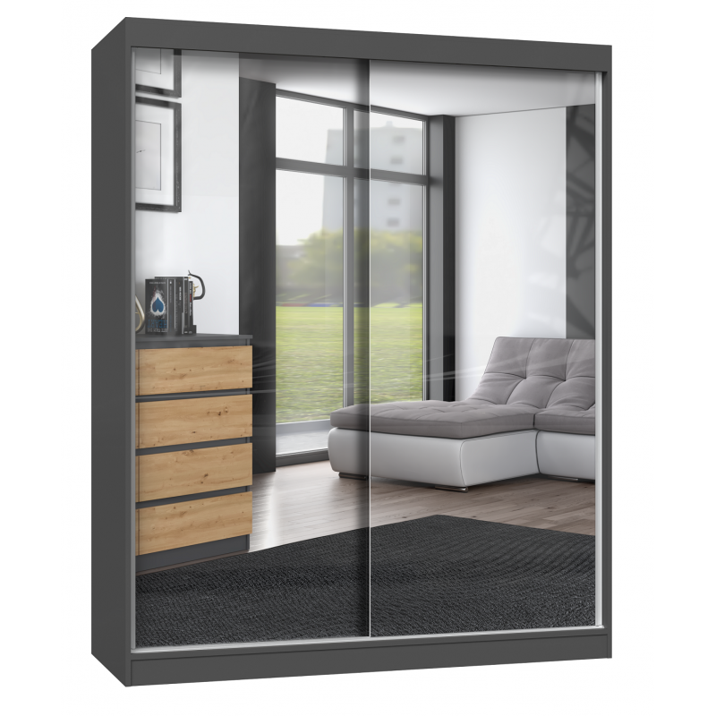 PAOLO - Armoire à deux portes coulissante