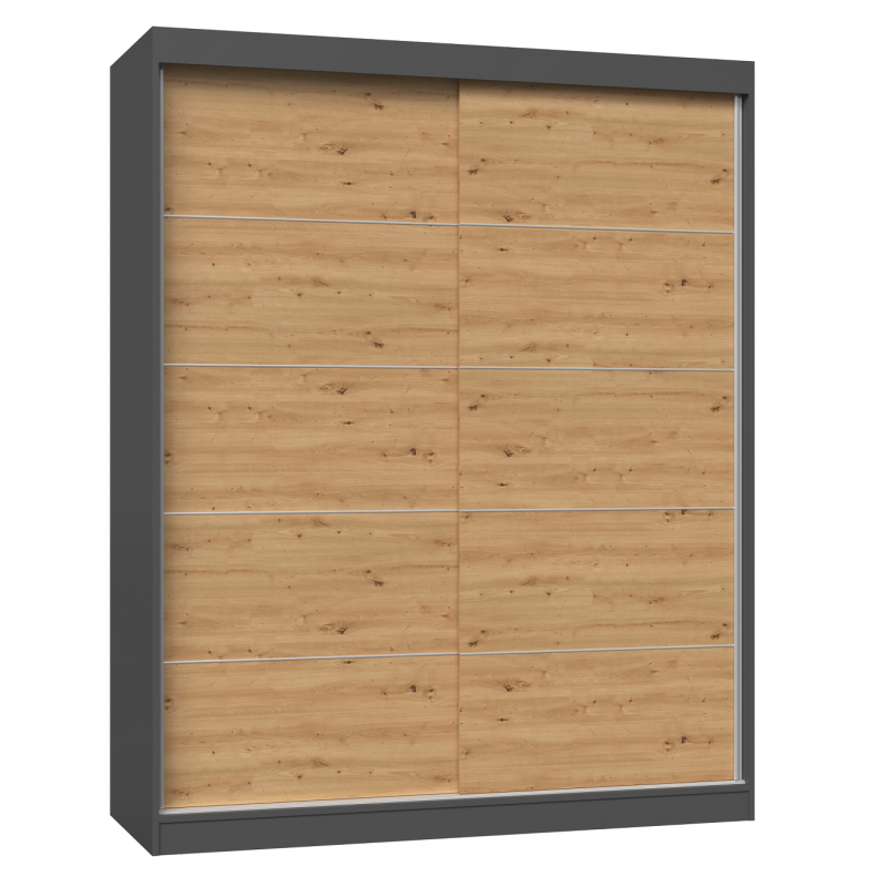 PAOLO - Armoire à deux portes coulissante