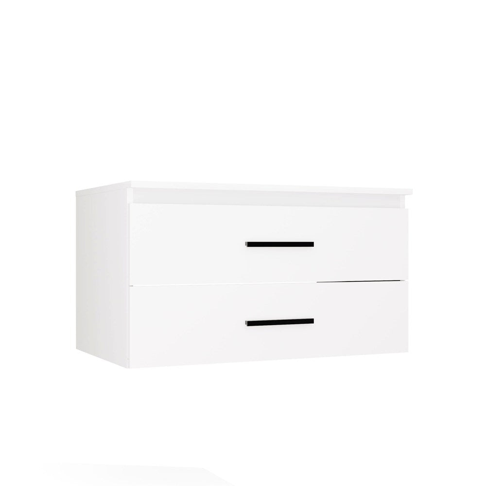 NEL - meuble de salle de bain 2 tiroirs 80cm