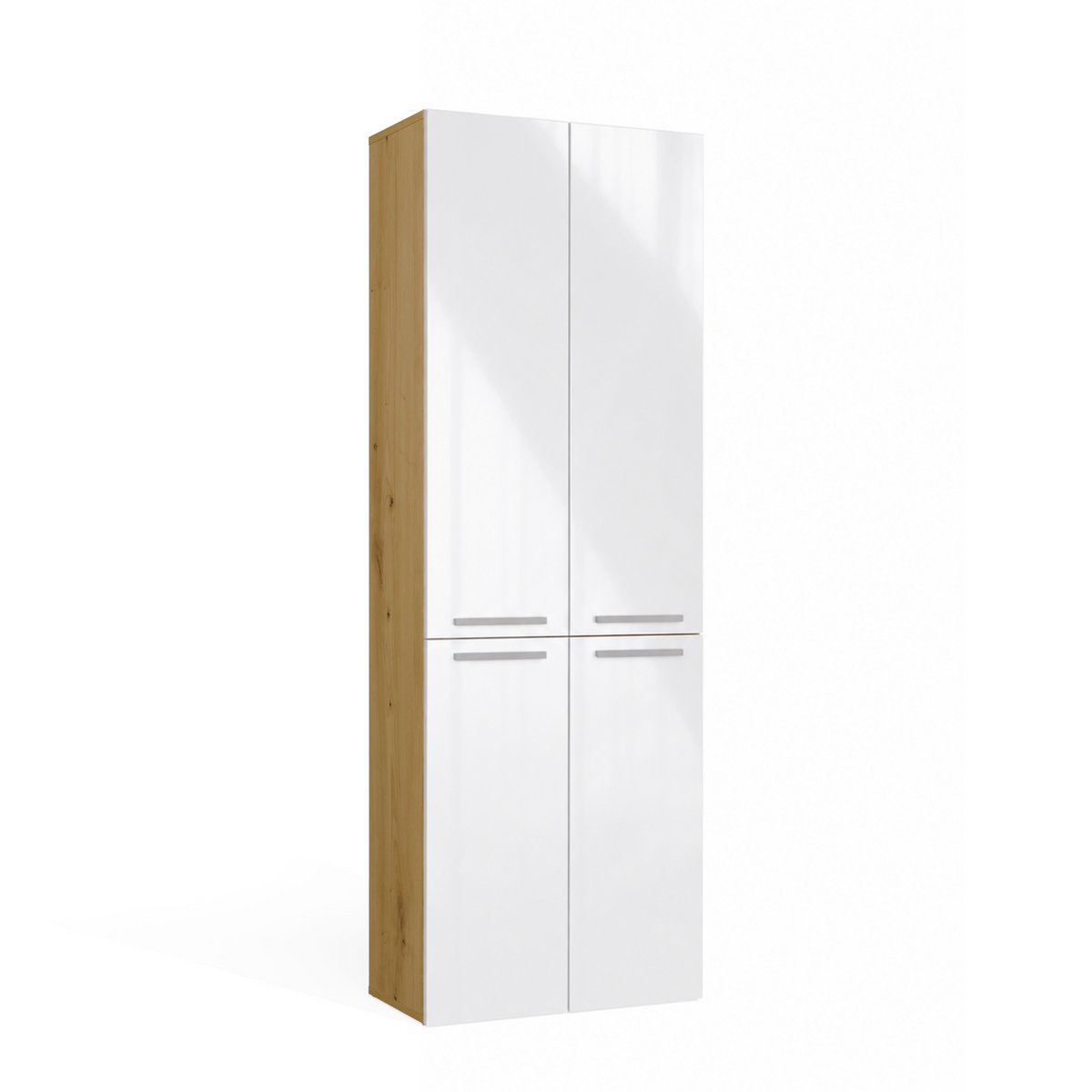 NEL 2K DD - Armoire de salle de bain 2 paniers à linge