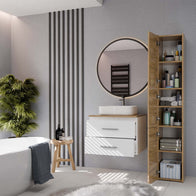 NEL 60 - meuble de salle de bain 2 tiroirs 60cm