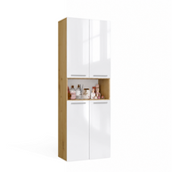 NEL 2K DK - Armoire de salle de bain 2 paniers à linge