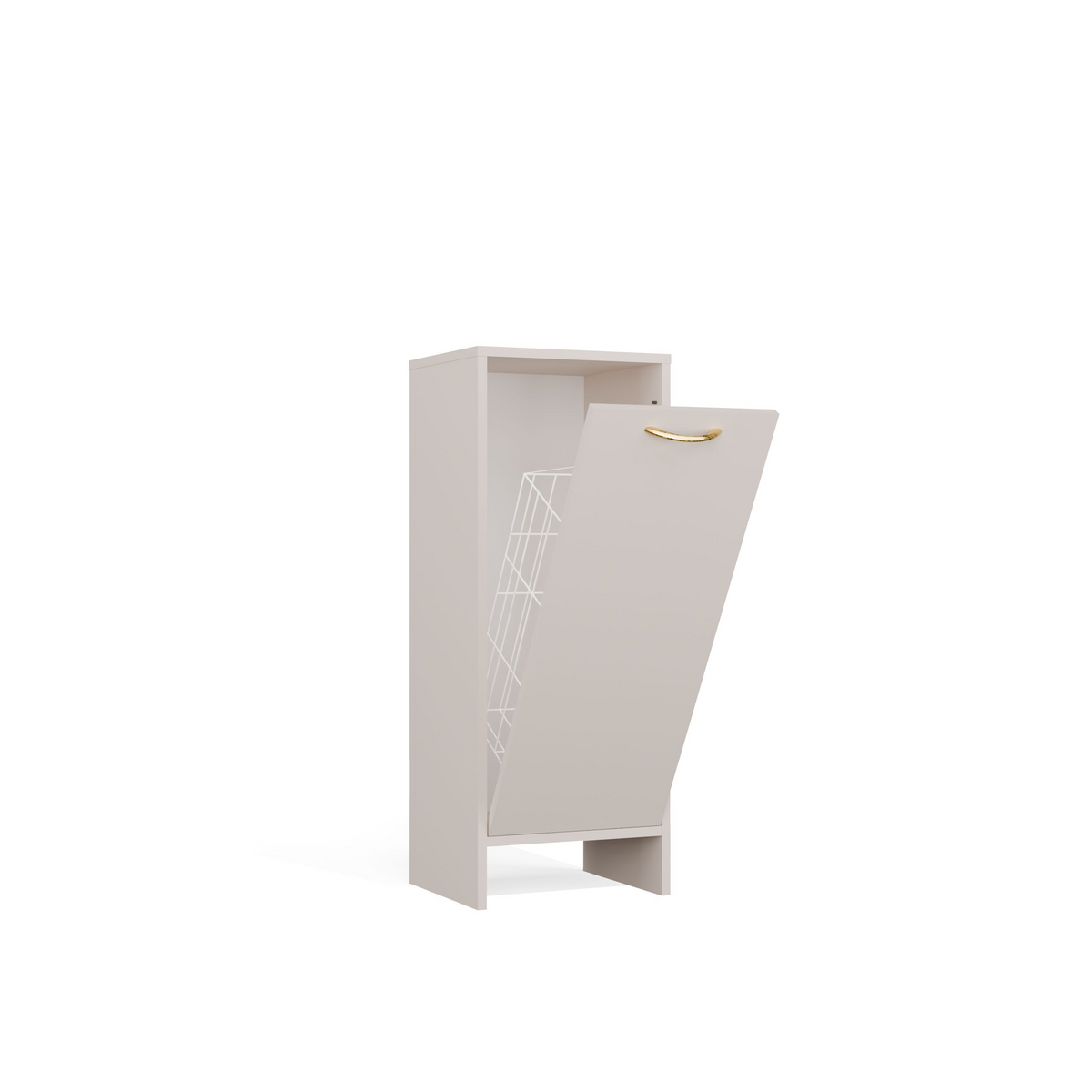 NINA 1K - Armoire de salle de bain avec panier à linge