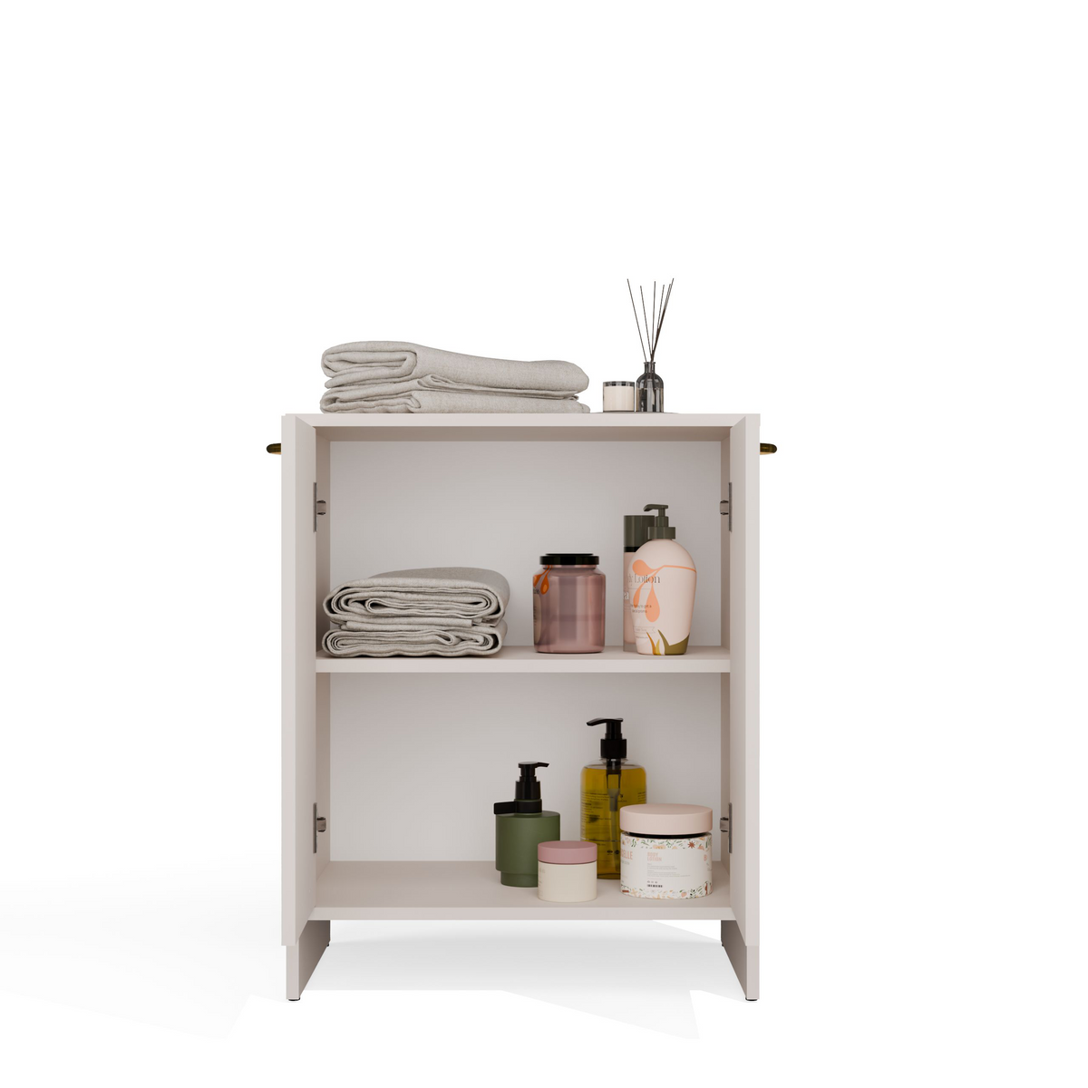 NINA 2DUM - Meuble de salle de bain sous lavabo 2 portes