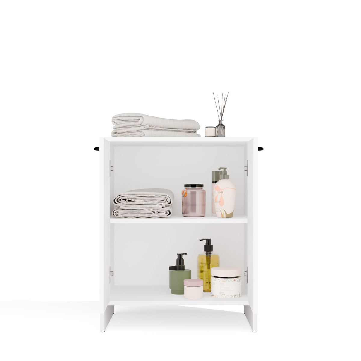 NINA 2DUM - Meuble de salle de bain sous lavabo 2 portes