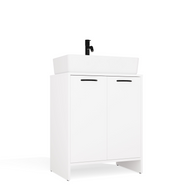 NINA 2DUM - Meuble de salle de bain sous lavabo 2 portes