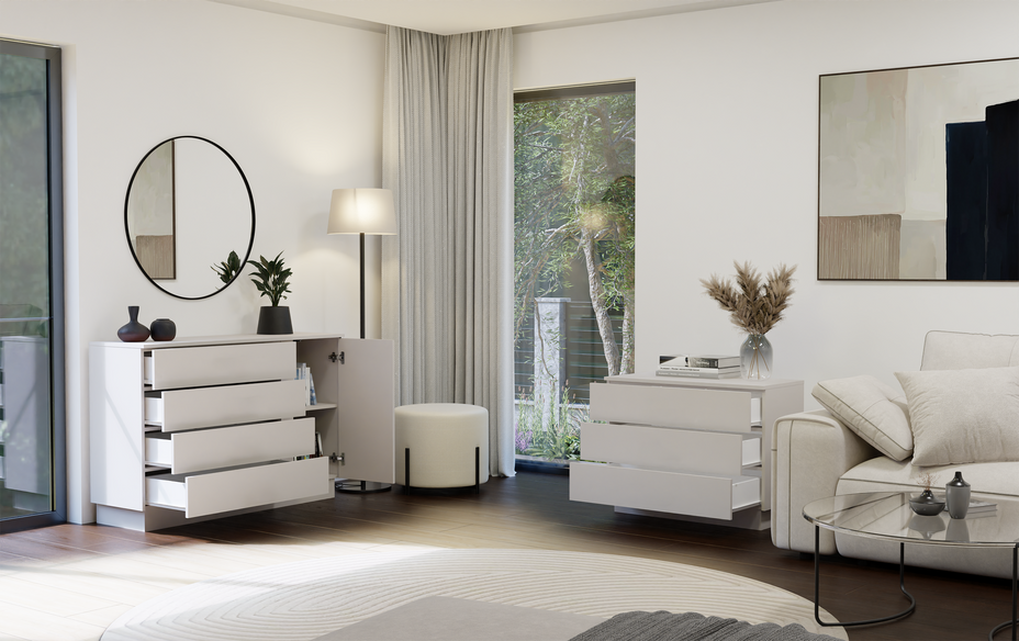 AMBER 1D4S - Commode 1 porte & 4 tiroirs