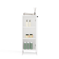 NINA 1D - Armoire de salle de bain 3 tablettes et 1 porte
