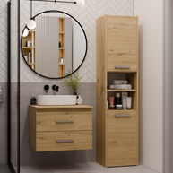 NEL 60 - meuble de salle de bain 2 tiroirs 60cm