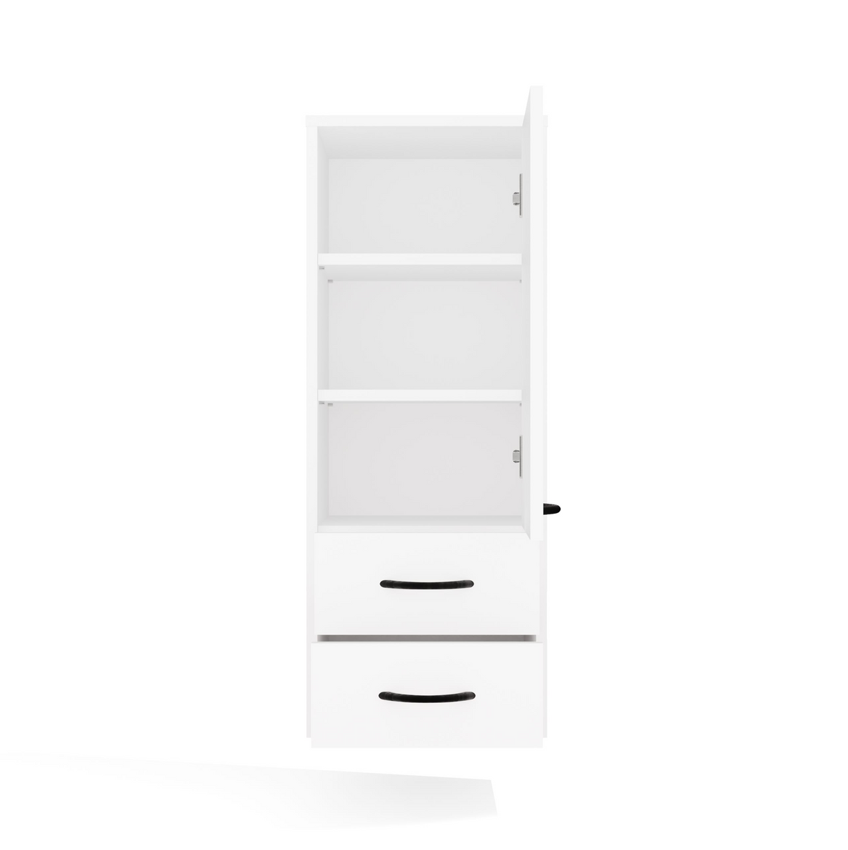 NINA W1D2S - Meuble de salle de bain 3 étagères & 2 tiroirs