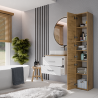 NEL 60 - meuble de salle de bain 2 tiroirs 60cm