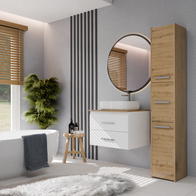 NEL 60 - meuble de salle de bain 2 tiroirs 60cm