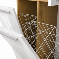 NEL 2K DD - Armoire de salle de bain 2 paniers à linge