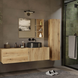 TIGO - meuble de salle de bain 2 tiroirs sans vasque