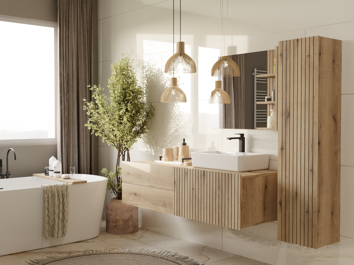 TIGO - meuble de salle de bain 2 tiroirs sans vasque