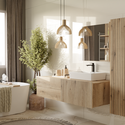 TIGO - meuble de salle de bain 2 tiroirs sans vasque