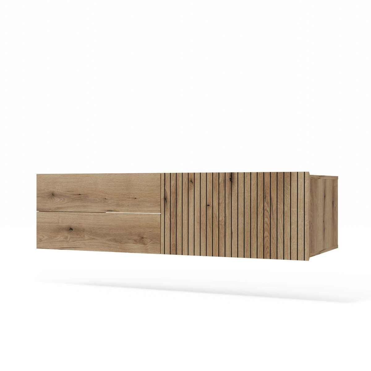 TIGO - meuble de salle de bain 2 tiroirs sans vasque
