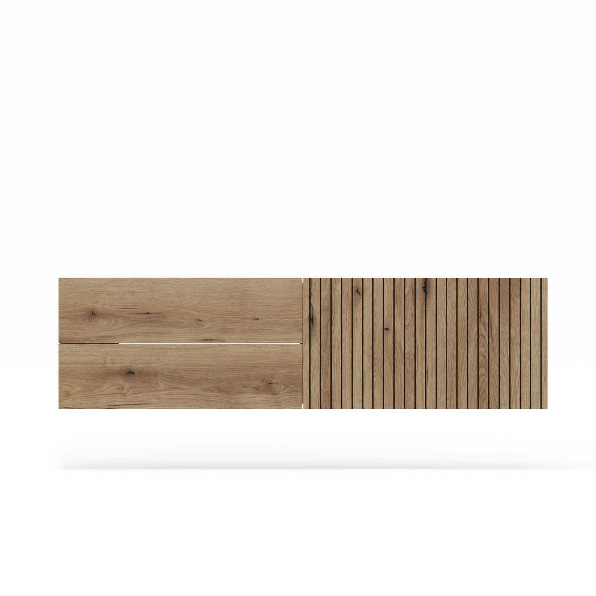 TIGO - meuble de salle de bain 2 tiroirs sans vasque