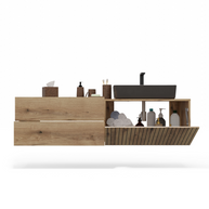 TIGO - meuble de salle de bain 2 tiroirs sans vasque
