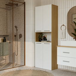 NEL 60 - meuble de salle de bain 2 tiroirs 60cm