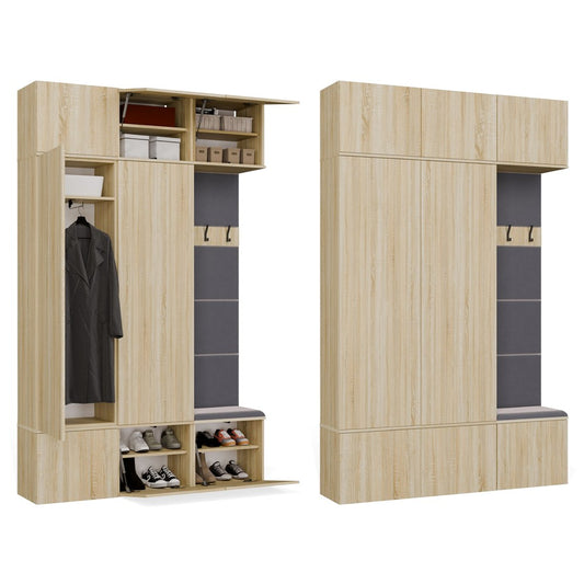 HAGA III 2SZ1W - Ensemble d’entrée avec 2 armoires + porte-manteau