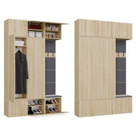 HAGA III 2SZ1W - Ensemble d’entrée avec 2 armoires + porte-manteau