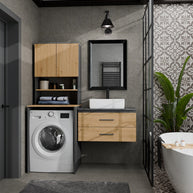 POLA MULTI - Meuble de salle de bain au-dessus de la machine à laver, colonne, étagère