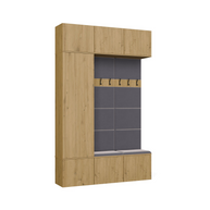 HAGA III 1 SZ2W- Ensemble d’entrée avec 1 armoire + 2 porte-manteaux 6 crochets