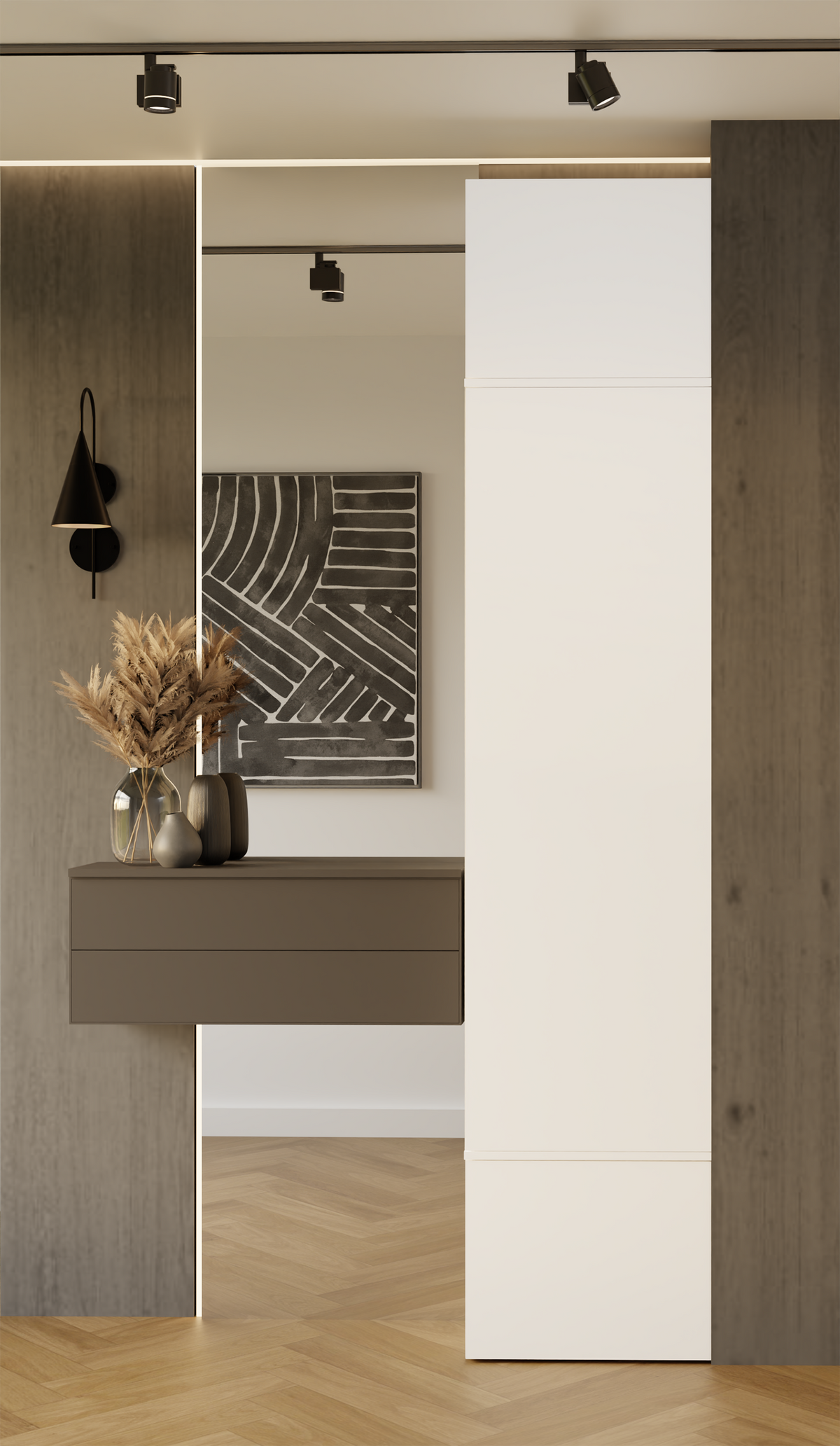 HAGA 1 SZ - Armoire d'entrée ou couloir à 3 portes