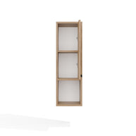 MEXY W1D - Meuble de salle de bain suspendu, 1 porte, 3 étagères