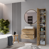 NEL 60 - meuble de salle de bain 2 tiroirs 60cm