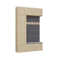 HAGA III 1 SZ2W- Ensemble d’entrée avec 1 armoire + 2 porte-manteaux 6 crochets