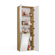 NEL 1K DD - Armoire de salle de bain avec panier à linge