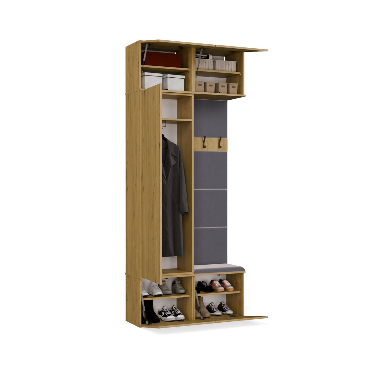 HAGA II 1SZ1W - Armoire avec cintre et siège