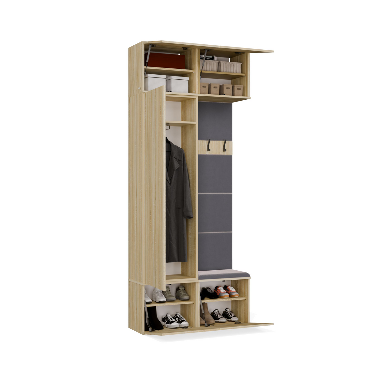 HAGA II 1SZ1W - Armoire avec cintre et siège