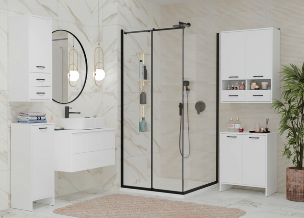 NINA 2DUM - Meuble de salle de bain sous lavabo 2 portes