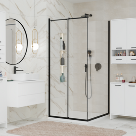 NINA 1D - Armoire de salle de bain 3 tablettes et 1 porte