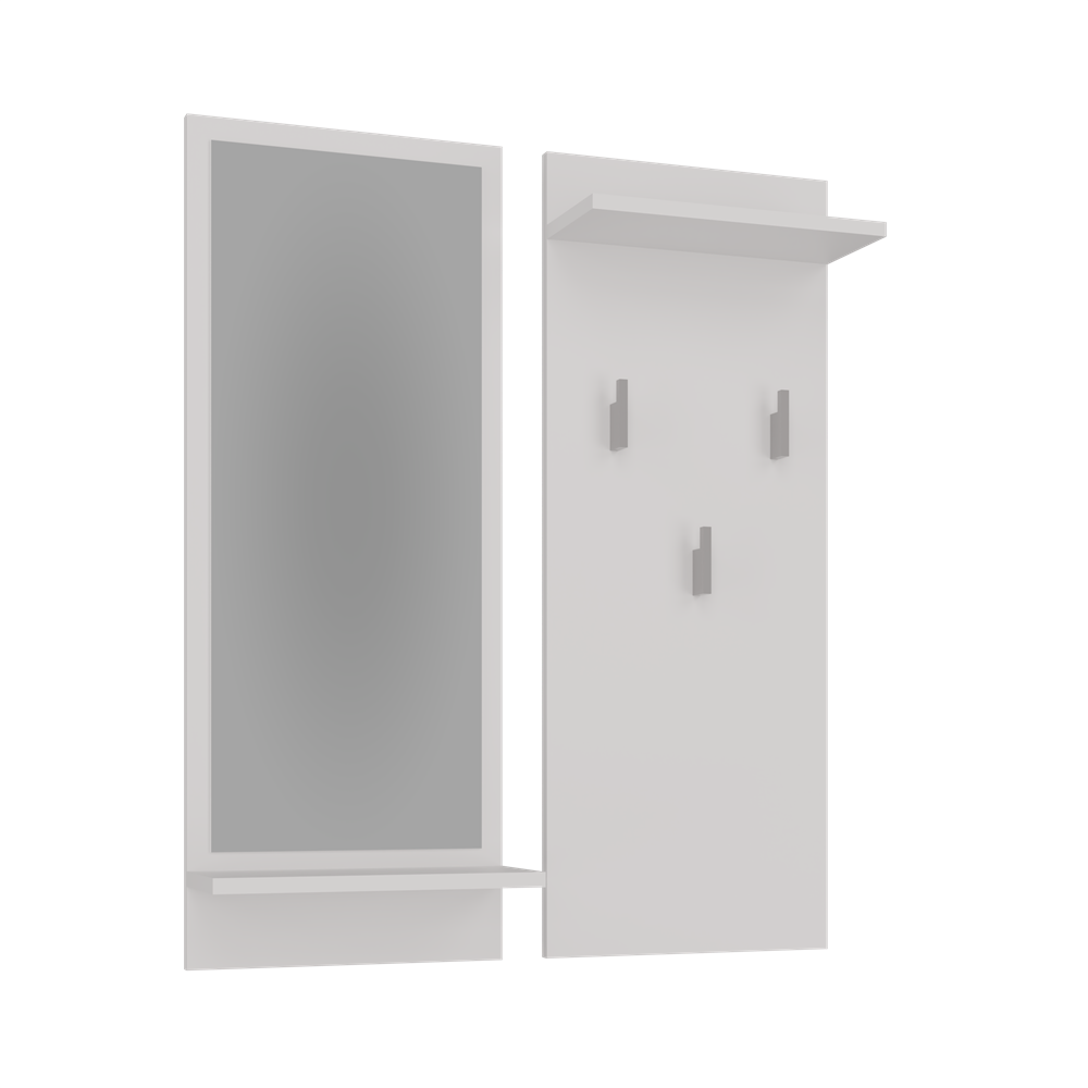 KAMERON - Porte-manteau d’entrée avec miroir