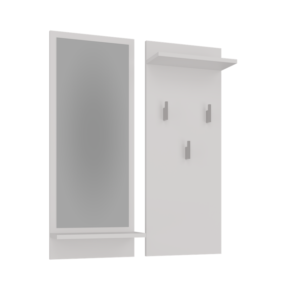 KAMERON - Porte-manteau d’entrée avec miroir