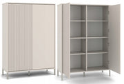 KAMARO - Armoire moderne 8 étagères et 2 portes