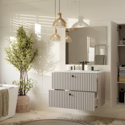TIGO - Meuble sous lavabo 2 tiroirs