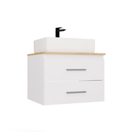NEL 60 - meuble de salle de bain 2 tiroirs 60cm