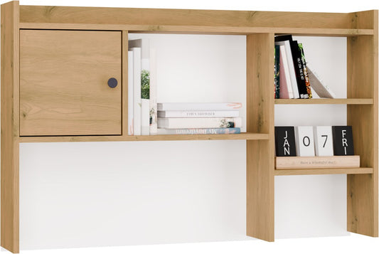 CHESTER - Rangement surélevé de bureau 120 cm - 1 porte étagères pour bureaux