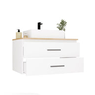 NEL - meuble de salle de bain 2 tiroirs 80cm