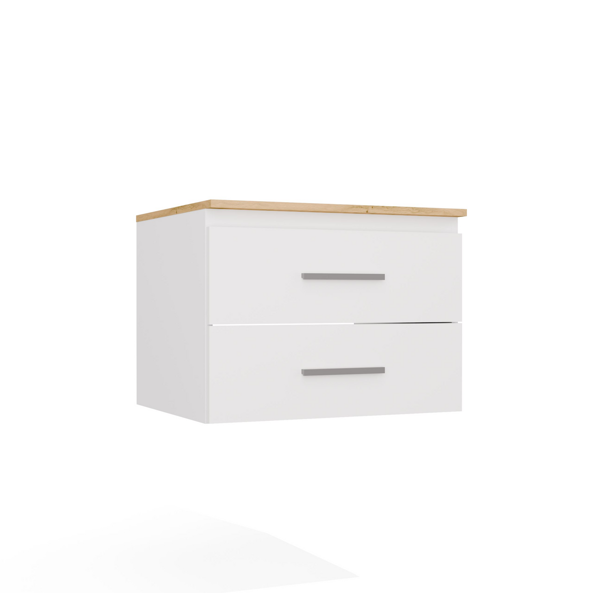 NEL 60 - meuble de salle de bain 2 tiroirs 60cm