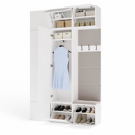 HAGA III 2SZ1W - Ensemble d’entrée avec 2 armoires + porte-manteau