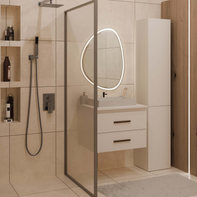 NEL 60 - meuble de salle de bain 2 tiroirs 60cm
