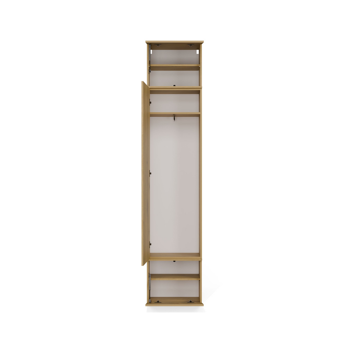 HAGA III 1 SZ2W- Ensemble d’entrée avec 1 armoire + 2 porte-manteaux 6 crochets