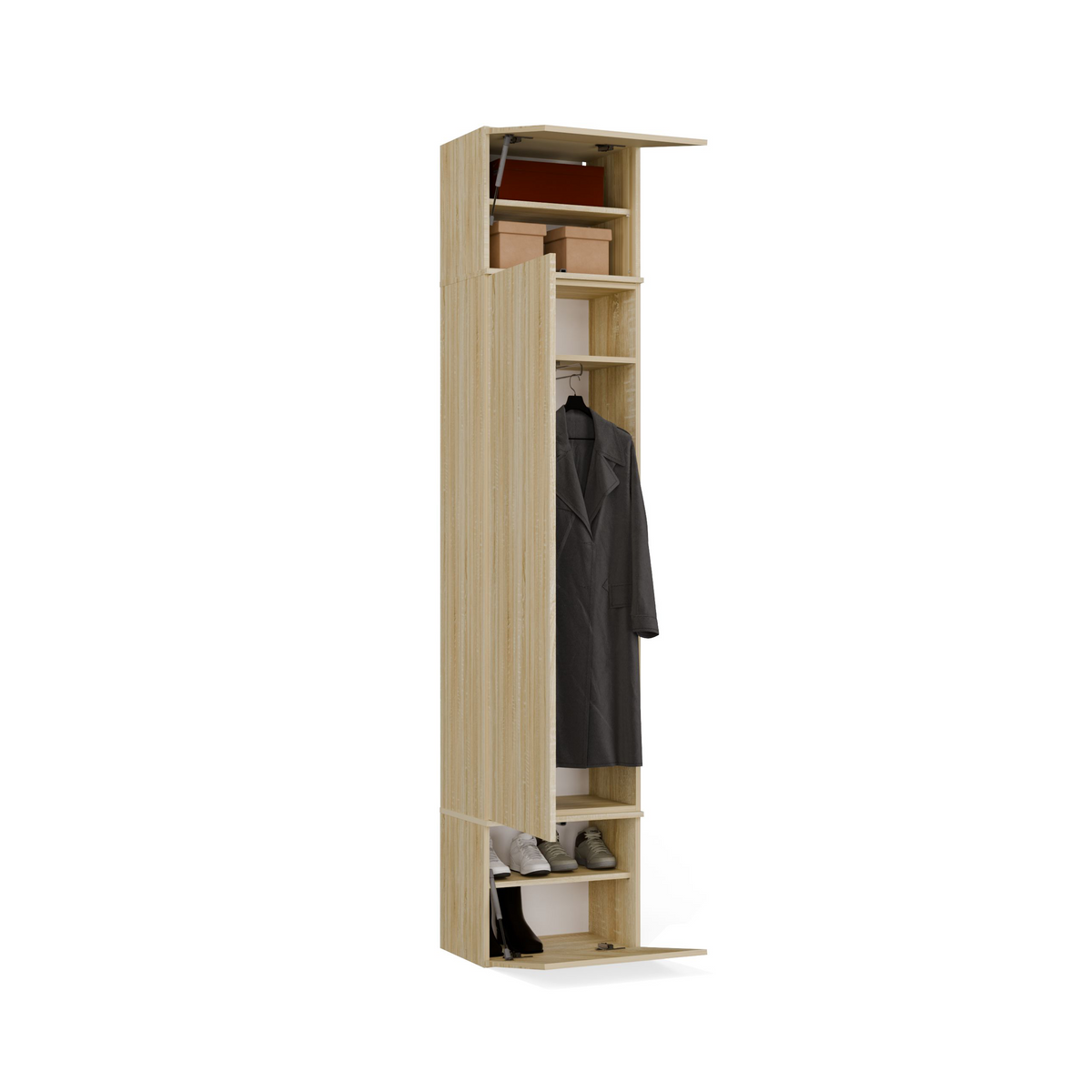 HAGA IV 3SZ1W - Ensemble d’entrée avec 3 armoires + porte-manteau + banc